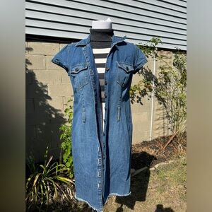 Faded Glory Denim button dress